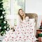 Christmas Candy Throws Blankets, Elegant Comfort Christmas Prints Flannel Blanket, Luxury Super Soft Holiday Theme Home Décor Warm and Cozy Throws for Winter Bedding Couch and Xmas Gift, 50x60 Inch